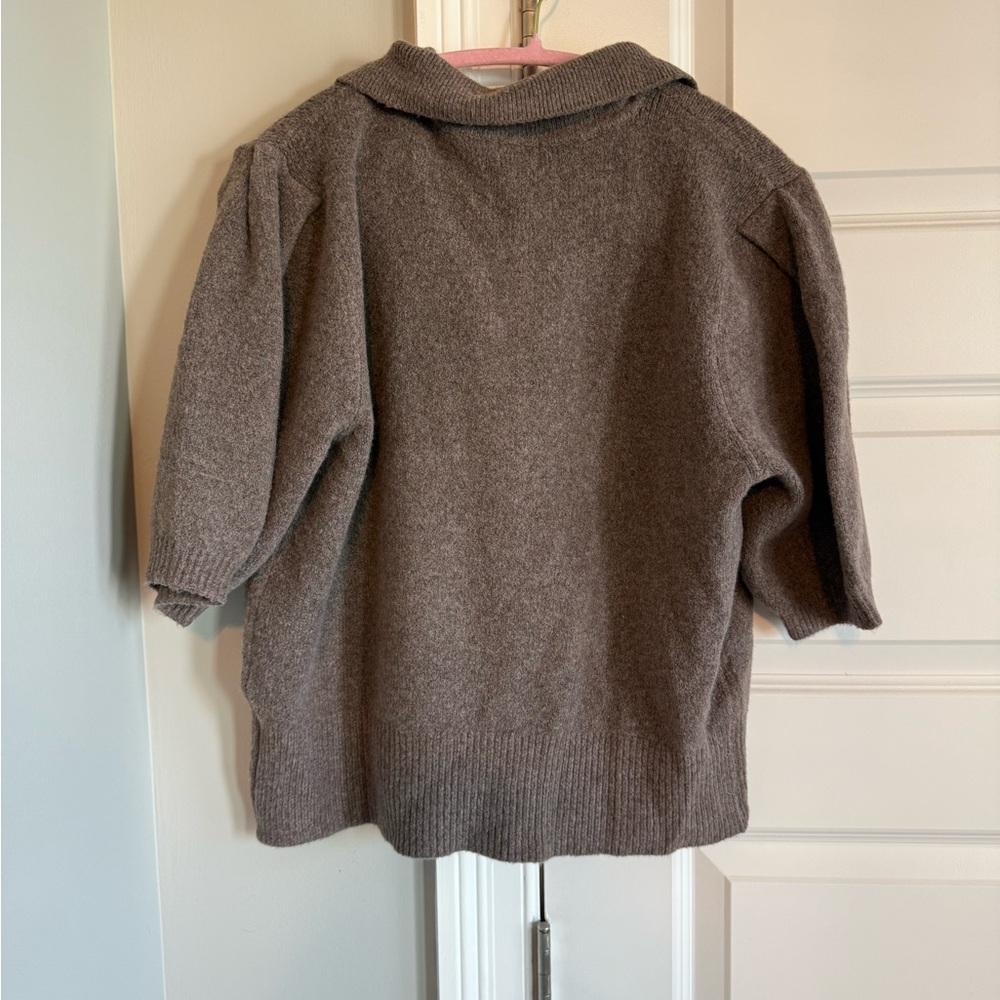 a new day Brown Short-Sleeve Button Polo Sweater - Picture 3 of 3